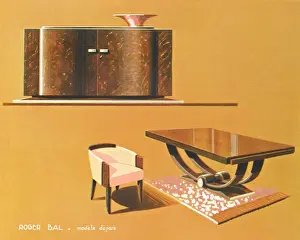 Sideboard Prints: Art Deco Dining Room