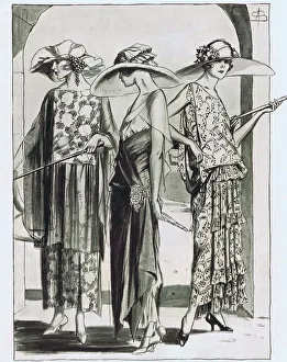 Fashion Gallery: Art deco fashion sketches, London, 1921