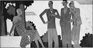 Images Dated 11th May 2011: Art deco illustration of Bright Young Things, 1929
