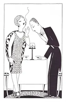 Art deco illustration by Fish, 1927