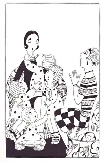 Art deco illustration by Fish, 1927