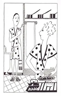 Art deco illustration by Fish, 1927