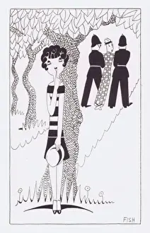 Art deco illustration by Fish, 1927
