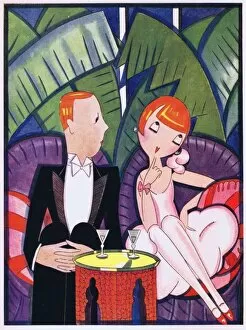 Flappers Gallery: Art deco illustration by Fish
