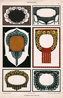 Images Dated 7th December 2017: Art Deco Motifs - Frames, surrounds and borders