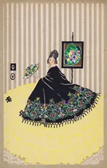 Jazz Age Club Prints: Art deco postcard by Longley