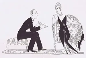 Art deco sketch by Fish, 1921