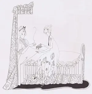 Art deco sketch by Fish, 1921