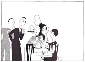Art deco sketch by Fish, 1929
