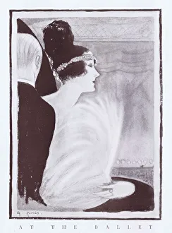 Fashion Gallery: Art deco sketch by G. Peres entitled At the Ballet