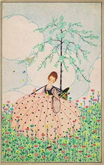 Art deco sketch by S. S. Longley, 1920s
