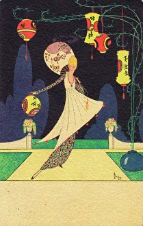Art deco sketch by S. S. Longley, 1920s