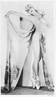 Art deco sketch of an unknown Parisian dancer