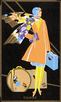 Luggage Prints: Art Deco tourist