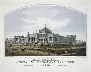 Centennial Prints: Art gallery, centennial international exhibition. 1876
