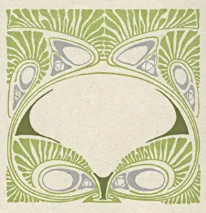 Circles Prints: Art nouveau abstract design