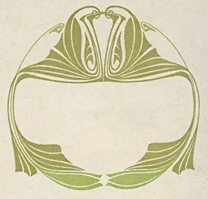 Art nouveau abstract design