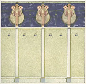 Art nouveau abstract design