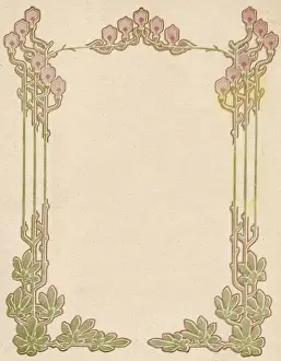 Ornamental Prints: Art Nouveau Border 2