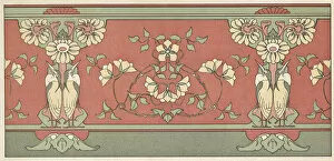 Organic Collection: Art nouveau design with birds and flowers
