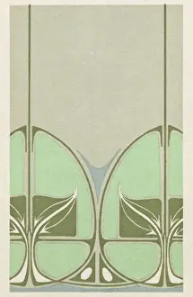 Nouveau Prints: Art nouveau design with leaves