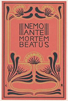 Organic Collection: Art Nouveau design, Nemo Ante Mortem Beatus