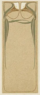 Symmetrical Prints: Art nouveau leaf design