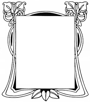 Images Dated 26th January 2016: Art Nouveau style border