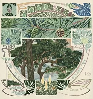 Art nouveau tree designs