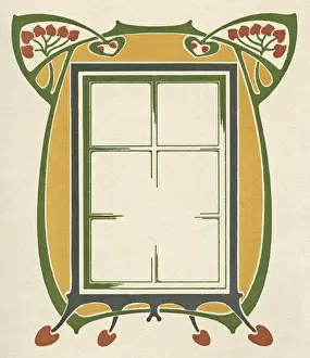 Symmetrical Prints: Art nouveau window design