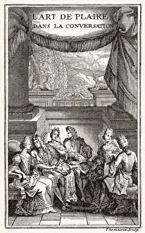 New Images July 2023 Prints: The art of pleasing in conversation - treatise by Ortigues de Vannoniere of Paris ; title page Date: 1695