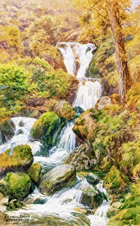 Waterfalls Collection: Arthog Falls, near Barmouth, Gwynedd, North Wales