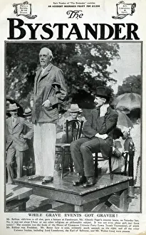 Unionist Prints: Arthur Balfour, British politician, giving a talk