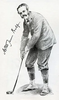 Arthur Balfour, M.P. playing Golf