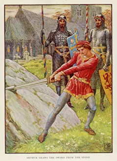 Excalibur Gallery: Arthur Draws the Sword