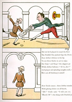 Arthur James Balfour has hands cut off by Joseph Chamberlain Arthur James Balfour has hands cut off by Joseph Chamberlain