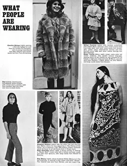 Article Prints: An article entitled What People are Wearing which features a Chinese badger fur