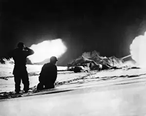 Barrage Prints: US Artillery during Battle of the Bulge
