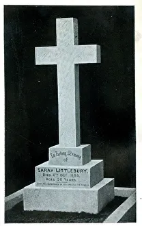 Osborne Prints: Artistic Memorial Cross 1900s F Osborne London