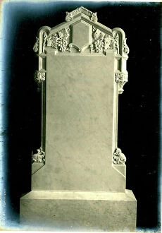 Funerary Collection: Artistic Memorial Headstone Gravestone Grave
