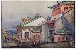 Artists impress of the Hong Kong section of the British Empire Exhibition at Wembley in