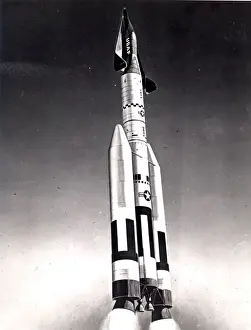 Soar Prints: An artists impression of Dyna Soar during launch