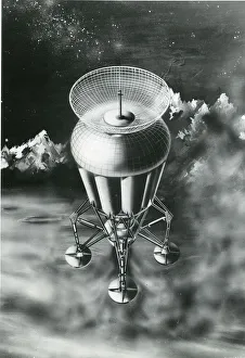 An artist?s impression of a lunar probe designed by eng? An artist?s impression of a lunar probe designed by eng?