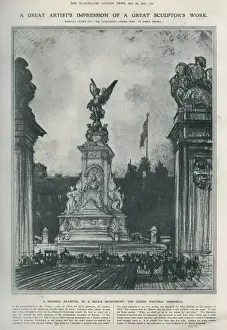 Land Mark Prints: Artists impression of the Queen Victoria Memorial