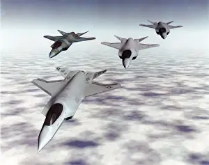 Grumman Prints: An artist?s impression of the three variants of the McD?