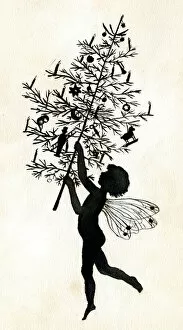 Auerbach Collection: Artwork by Florence Auerbach, fairy with tree