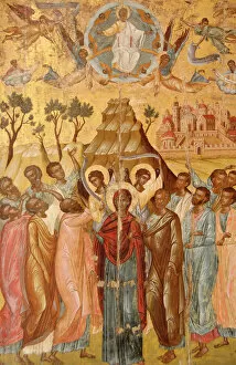 Byzantine Collection: The Ascension. First half of the 17th century. Byzantine Mus