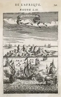 War Ships Prints: Ascension Island 1683