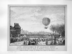 Hodgson Prints: Ascent from the Tuilleries Garden of Charles and Robert