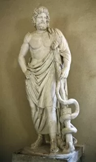 Inside Gallery: Asclepius. 4th c. BC. Classical Greek art. Sculpture